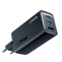 Anker - Carregador USB - Potência 120W | Com tecnologia GaNPrime - Carregamento rápido  - Saídas 1x USB-A, 2x USB-C - Cor preto