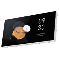 Aqara Ecrã tátil Panel Hub S1 Plus - Ecrã LCD / Hub Concentrador Domótico - Conectividade Wi-Fi / Zigbee / Bluetooth / Matter - 2 interruptores integrados - 2 interruptores sem fios - Compatível com Apple Homekit, Google, Alexa