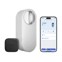 Aqara Fechadura Inteligente U200 Lite Branco - Matter over Thread / Bluetooth & NFC - Requer o AQARA HUB M3 / Border Router - Autocolante NFC (DOT) / Abertura remota - Bateria Recarregável - Compatível com Apple Homekit, Google, Alexa