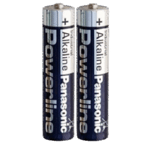 Panasonic - Pilha AAA/LR03 - Pack de 2 pilhas - 1.5 V - Alcalino - Preço por pilha. Venda em packs de 2