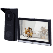 Kit de videoporteiro - Tecnologia 4 fios analógicos e WiFi - Placa e monitor | Permite 2 monitores mais - Conexão por 4 fios - Aplicação móvel com P2P | Relés internos no monitor - Montagem à superfície IP65, IK08