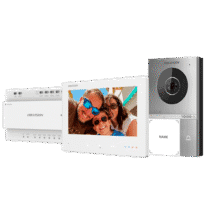 Kit de videoporteiro com dois relés - Tecnologia 2 Fios HD com WiFi - Placa e monitor | Permite 8 monitores mais - Firmware fácil de configurar sem rede - Leitor MF | Aplicação móvel com P2P - Montagem à superfície IP65, IK08