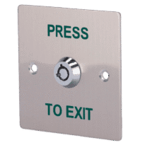 Pulsador com chave - Uso profissional - Testado 500.000 utilizações - NO/NC/COM | Montagem embutida ou de superfície - Dimensões 86 (A) x 86 (L) x 29 (P) mm - Fabricado em aço inoxidável