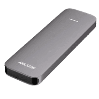 Mini disco rígido SSD portátil da Hikvision  - Capacidade 2 TB - Interface USB 3.2 Gen2 Tipo C  - Velocidade de escrita até 1030 MB/s - Vida útil de larga duração - Caixa em liga de alumínio