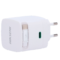 Hikvision - Carregador USB - Potência 67W | Com tecnologia GaN - Carregamento rápido - Saídas 1 x USB-C, 1 x cabo USB-C - Cor branco