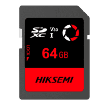 Cartão SD Hikvision - Capacidade 64 GB - Classe 10 | Velocidade R/W: 180/150 MB/s - Ciclos E/P: até 3.000 - CCTV 4K, Câmaras de tráfego, Mobilidade