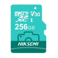 Cartão microSD Hikvision - Capacidade 256 GB - Classe 10 | Velocidade R/W: 100/70 MB/s - Ciclos E/P: até 300 - CCTV Profissional, Gaming, Tablets