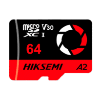 Cartão microSD Hikvision - Capacidade 64 GB - Classe 10 | Velocidade R/W: 180/150 MB/s - Ciclos E/P: até 3.000 - CCTV 4K, Câmaras de tráfego, Mobilidade