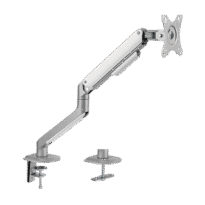 Braço para monitor - Instalação em mesa - Carga máxima 9Kg - Inclinação -55º +55º - VESA 75x75 - VESA 100x100mm