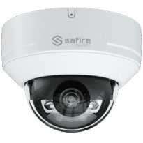 Safire Smart câmara Domo IP gama I1 com AI-ISP - Sensor 1/1.8" grande abertura F1.0 Night Color X - Resolução 4 Megapixel (2688x1520) | MicroSD 1TB - Lente 2.8 mm | Microfone incorporado | LED 30m - IA:Classificação de pessoas e veículos| Metadados - Impermeabilidade IP67 | PoE (IEEE802.3af)