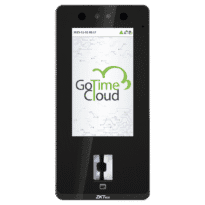 Controlo de presença e acesso simples IP65 - Facial, impressão digital, cartão MF e PIN - 8.000 impressões | 300.000 registos - 4.3" TFT tátil | TCP/IP, USB e relé - Soft. Assiduidade: GoTime Cloud