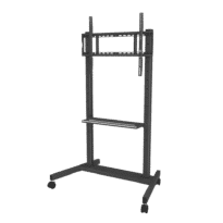 Suporte de chão com rodas e tabuleiro - Peso suportado 100 Kg - VESA 800x600 mm - Altura ajustável