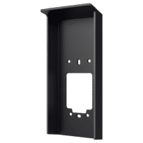 Montagem em superfície com viseira - Específico para videoporteiros - Compatível com DS-KV61x4 - Orifícios de conexão - Dimensões: 195 (Al) x 85 (Lg) x 47 (Fd) mm - Fabricado em PC