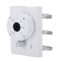 Suporte de teto Safire Smart - 215 (Al) x 164.7 (Lg) x 54 (Fd) mm - Diâmetro da base da câmara 117.9 mm - Apto para uso no exterior - Cor branco - Fabricado com liga de alumínio