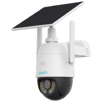 Câmara Dome IP - Gama Uniarch - 3 MP | Lente 4 mm | microSD 512 GB - Luz branca 30 m | IV 30 m - 4G | Bateria solar | AOV | UMD - Microfone | Altifalante | IP66