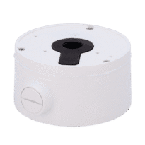 Caixa de conexões - Para câmaras IPAi (ver especificações) - Ø115.8mm. x 60mm. - Adequado para interiores/exteriores IP66 - Cor branca (RAL9003) - Passador de cabos