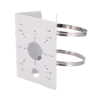 Adaptador para montagem em poste - Compatível com câmaras IPAi (ver especificações) - Dimensões 139,5mm. x 200mm. - Cor branca (RAL9003)