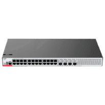 WIS Switch PoE Cloud Gerenciável L2+ - 24 portas RJ45 GE + 4 SFP 2.5Gigabit portas [%VAR%] - 24 Portas PoE+ / Até 370W potência total - VLAN/QinQ/STP/RSTP/ACL/QoS/RIP/Static estáticas - LACP/DHCP Snooping/IGMP Snooping/802.1x/SNMP - Pode ser montado em rack