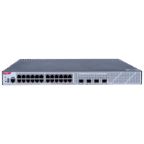 WIS Switch Cloud Gerenciável L3 - 24 portas PoE RJ45 + 4 portas SFP+ - 24 Portas Gigabit + 4 Portas 10G - VLAN/Port Isolation/STP/RSTP/ACL/QoS/RIP/BGP - LACP/DHCP Snoop/IGMP Snoop/RIP/OSPFv2/OSPFv3 - Pode ser montado em rack