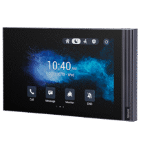 Monitor Android 12.0 para vídeo porteiro - Ecrã IPS de 8" | Montagem em superfície - Áudio bidireccional Crystal Clear | Easy UI - TCP/IP, PoE, SIP standard - Manutenção na nuvem | APPs de terceiros - Ligação de monitor e placas via Cloud