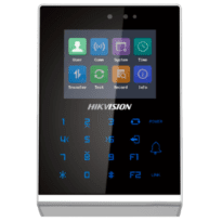 Controlo de acesso e presença - Cartão EM e PIN - 100.000 utilizadores | 300.000 registos - TCP/IP, WiFi, USB, RS485 e Wiegand - 2.8" TFT | Controlador integrado - iVMS-4200 | Hik-Connect