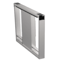 Portão escravo para torniquete de acesso bidirecional - Barreira motorizada | 12.000.000 ciclos - Horários, alarmes e modos de abertura - Sem portas | Personalizável com DS-KSD55-x - Fabricado em aço inoxidável SUS304 - Armário esquerdo escravo