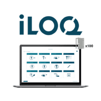 Licencia software control de acceso - Pago anual - 100 puertas | 36.000 llaves/TAGs - Usuarios, horarios y grupos de acceso - Compatible con serie S5 y S50 - Acumulable a ILOQ-LICENSE-xDOOR
