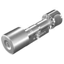 Cilindro inteligente S5 - Apertura con llave ILOQ-KEY-S5 - Sin necesidad de batería (alimentado con llave) - Dimensiones 30 (interior) x 30 (exterior) mm - Longitud regulable con ILOQ-S5-EXTENSION-x - Exterior IP55 | Pomo interior