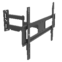 Suporte com braço - Peso suportado 50Kg - VESA 600x400mm - Distância à parede de 60-473mm - Declive -20º / +10º - Transformar -90º / 90º