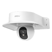 Suporte de proteção contra a chuva para a câmara - Para câmaras dome - Para paredes e postes - Cor branco - Carga máxima 3 Kg - Apto para uso no exterior