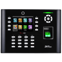 Controlo de presença com câmara - Cartões de impressões digitais, EM/MF e PIN - 8.000 impressões | 200.000 registos - TCP/IP, WiFi, RS485 e USB - Teclas de função para presença - ZKBioTime8 2 equipment inc | GoTimeCloud