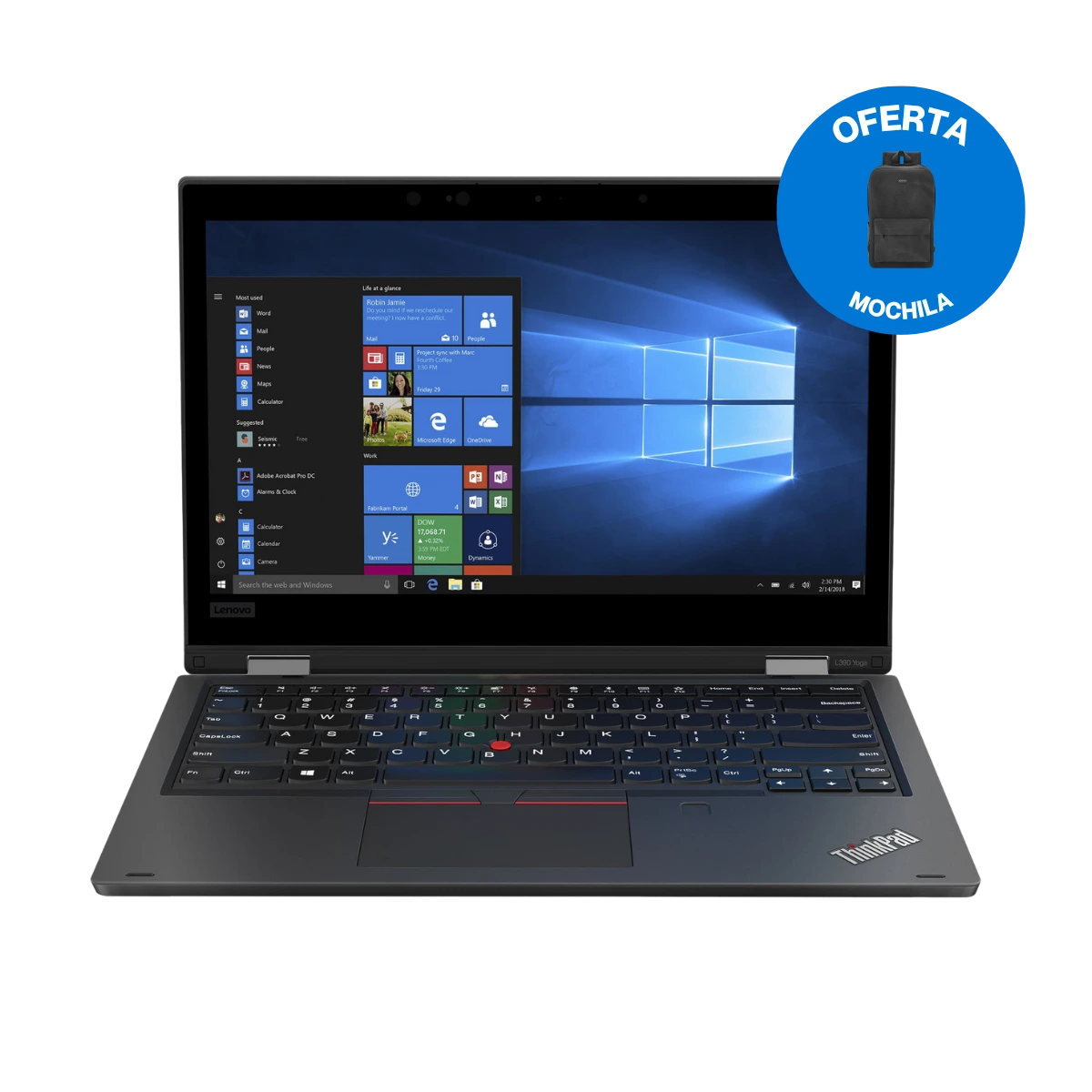 LENOVO X390 13.3'' CORE i3-8125U 8-GEN 8GB 256GB SSD WIN 11 PRO WEBCAM
