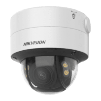 Hikvision cámara Domo IP gama PRO - Resolución 4 MPx (2688x1520) - Lente varifocal 3.6~9 mm - PoE | Audio | Alarmas | ColorVu - Luz blanca 40 m | MD 2.0 | Reconocimiento facial - AcuSense | IP67 |  IK10 | MicroSD