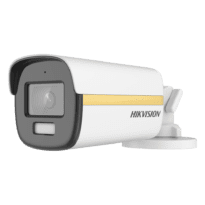 Hikvision câmara Bullet 4en1 Gama PRO - Resolução 1080p (1920x1080) - Lente 2.8 mm - ColorVu: Imagem a cores 24 horas - Alcance da luz branca 40 m | Alarme luminoso - IP67 | Microfone integrado | Áudio sobre coaxial