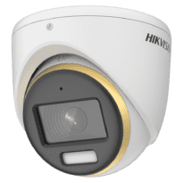 Hikvision câmara Turret 4en1 Gama PRO - Resolução 1080p (1920x1080) - Lente 2.8 mm - ColorVu: Imagem a cores 24 horas - Alcance da luz branca 20 m | Alarme luminoso - IP67 | Microfone integrado | Áudio sobre coaxial