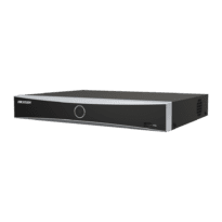 Gravador NVR Hikvision 8 Gama CH IP PoE PRO - 8 CH PoE IEEE 802.3af/at 75 W max - Resolução máxima 12 Mpx  - AcuSearch | AcuSense | Reconhecimento facial - AcuSeek, pesquisa baseada em texto - Áudio | Alarmes | 1 HDD