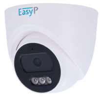 Câmara Turret IP EASY-P - 2MP | Lente 4 mm - IV 25 m | Mic - Instalação Plug & Play - IA por humanos e/ou veículos - PoE | P2P