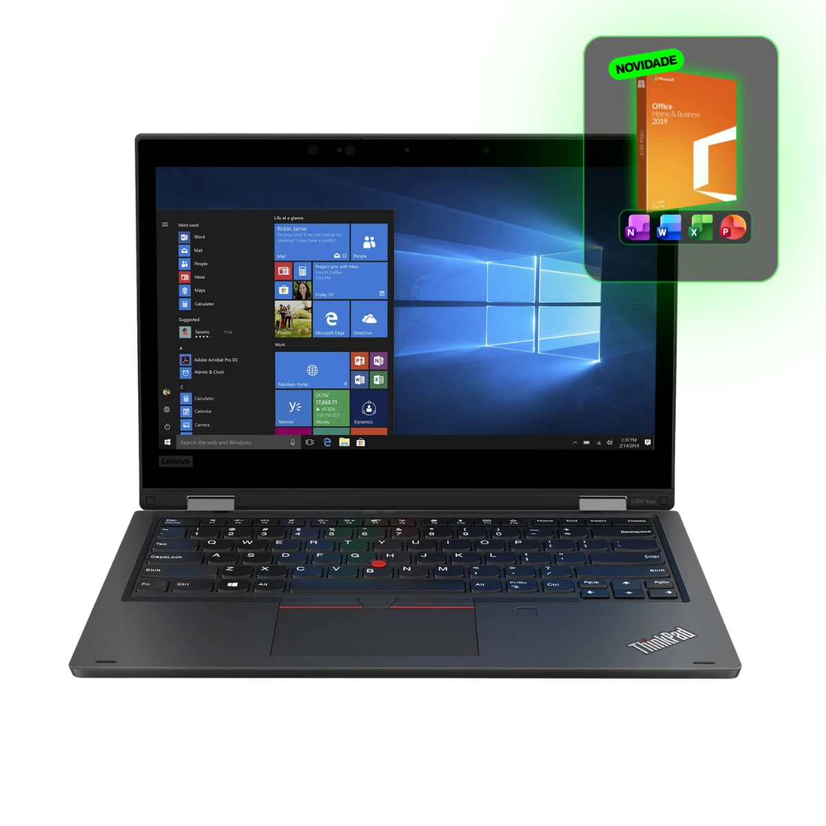 LENOVO X390 13.3'' CORE i5-8265U 8-GEN 8GB 256GB SSD WIN 11 PRO WEBCAM
