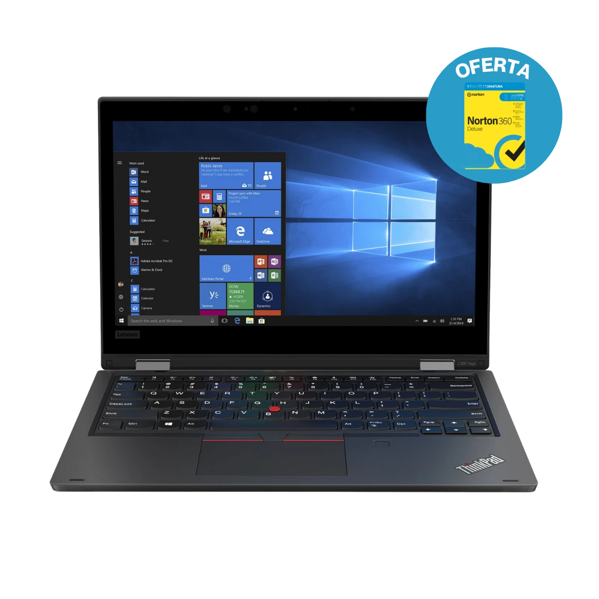 LENOVO X390 13.3'' CORE i5-8265U 8-GEN 8GB 256GB SSD WIN 11 PRO WEBCAM
