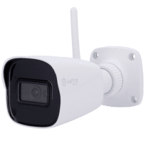 Safire Smart - Câmara Bullet WiFi E1 Inteligência Artificial - Resolução 5 Megapixel (2880×1620) - Lente 2.8 mm | Audio IN | IR e luz branca 30m - IA: Classificação de humano e veículo - Impermeabilidade IP67