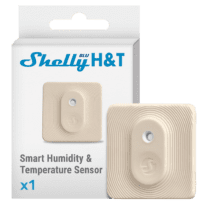 Shelly Blu H&T Ivory - Bluetooth - Sensor H&T - Resistente à água e ao pó - Duração da bateria até 3 anos - Compatível com Alexa e Google
