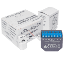 Shelly EM + 120A - WiFi 2.4 GHz IEEE802.11 b/g/n - Medidor de consumo - Suporta 110-230 V - Ideal para habitação - Compatível com Alexa e Google