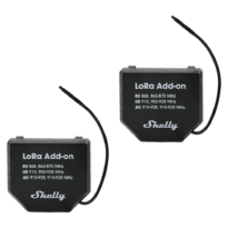 Shelly LoRa Add-on (Pack 2) - Comunicação via LoRa - Compatibilidade com Shelly Gen3 & Gen4 - Longo alcance até 5Km (Utilizando antena externa) - Cor Preta