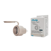 Shelly Outdoor Plug S Gen3 - WiFi 2.4 GHz IEEE802.11 b/g/n / Bluetooth - Medidor de consumo - Suporta 220 - 230 V - Adequado para domótica de vivendas  - Compatível com Alexa, Google e Apple