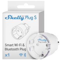 Shelly Plug S MTR Gen3 (White) - WiFi 2.4 GHz IEEE802.11 b/g/n / Bluetooth - Medidor de consumo - Suporta 220 - 230 V - Adequado para domótica de vivendas  - Compatível com Alexa, Google e Apple