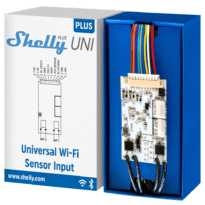 Shelly Plus Uni - WiFi 2.4 GHz IEEE802.11 b/g/n / Bluetooth - Módulo inteligente  - Suporta 8-24 VAC / 9-28 VDC / 5 VDC - Fornece contactos secos - Compatível com Alexa e Google