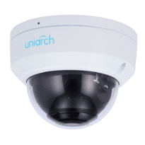 Cámara Dome IP Uniview-Uniarch - 4 MP | Lente 4 mm  - IV 30 m | DWRD - Deteção de corpo humano 2.0 - PoE | IP67 | IK10 - Microfone integrado