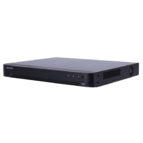 Hikvision DVR 5n1 - 16 CH HDTVI / HDCVI / AHD / CVBS, 32CH IP - Saída HDMI 4K e VGA | Áudio | Alarmes 16/4 - 4CH redução de falsos alarmes com base em IA - 4CH com Reconhecimento Facial  - Compatível com 2 disco rígido até 12TB cada