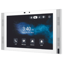 Monitor Android 12.0 para vídeo porteiro - Ecrã IPS de 10" - Áudio bidireccional Crystal Clear | Easy UI - TCP/IP, PoE, SIP standard - Manutenção na nuvem | APPs de terceiros - Ligação através da Cloud | Câmara integrada