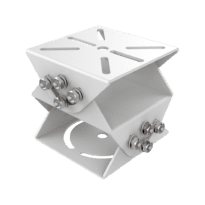 Junta Cardan PT - Aço inoxidável - Apto para uso no exterior - Cor branco - 92.5 (Al) x 100 (Lg) x 100 (Fd) mm